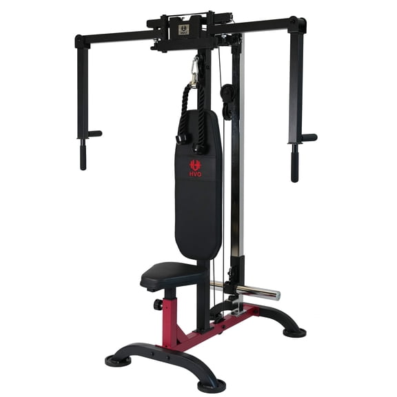 HeeH Pec Deck & Reverse Delt Fly Machine – Adjustable Upper Body Home Gym for Chest, Back, Ab & Shoulder Workout (Red)