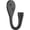 Matte Black, variant on V1456 Powell Knurled Hook 2PC - Matte Black