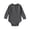 Gray, variant on Baby Boys Henley Bodysuit Long Sleeve Ribbed Knit Snap Crotch Onesie Soft Cute Comfort Jumpsuit for Spring Fall 0‑24 Months