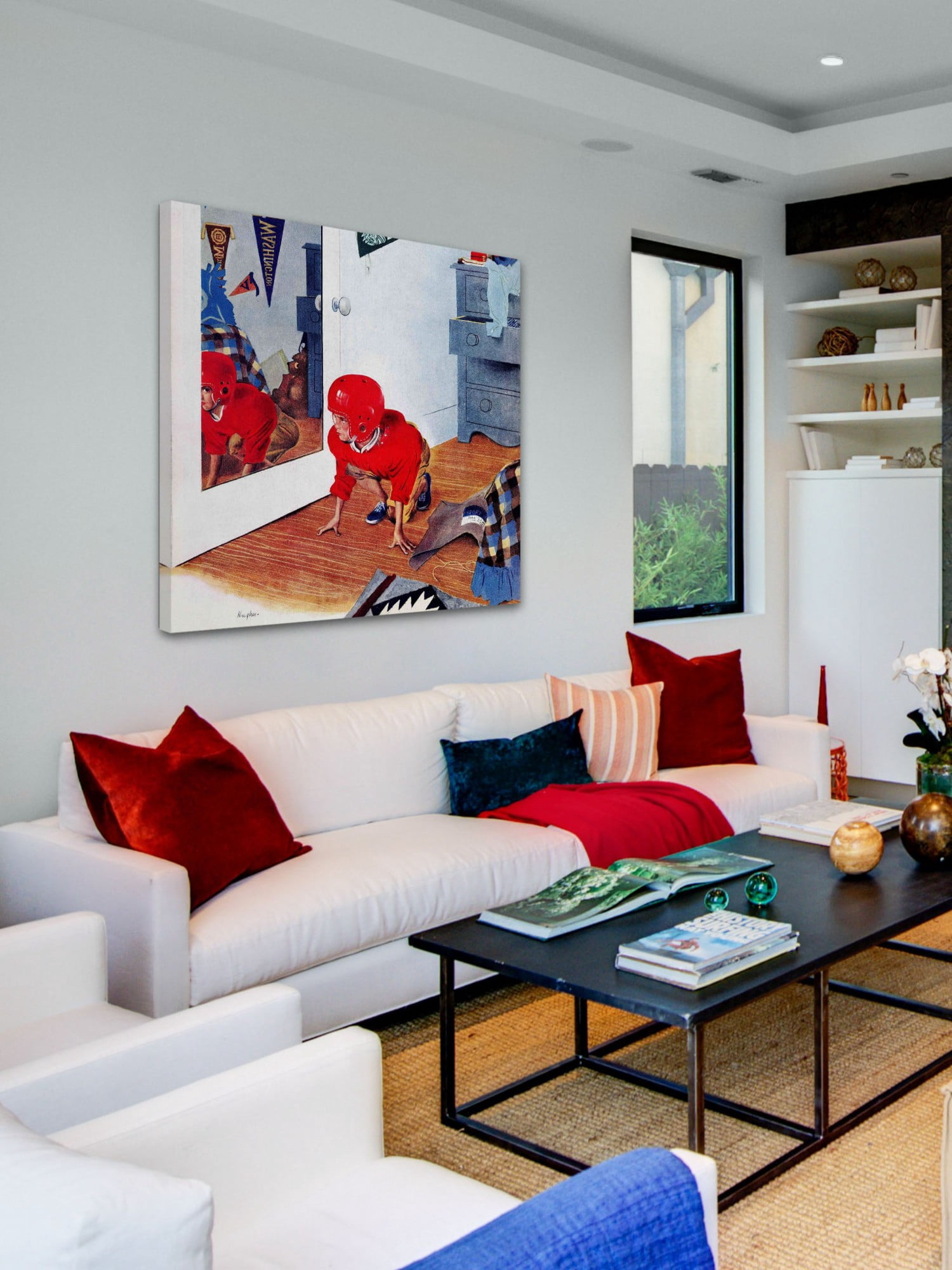 Marmont Hill Home Football by George Hughes Painting Print on Canvas