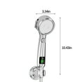 thumbnail image 3 of Turbo Pressurized Shower Head with Water Heater Filter, 4 Bathing Modes LED Shower Nozzle, One-Touch Water Stop Function, Intelligent Digital Display Shower Head for Home Bathroom, 3 of 8