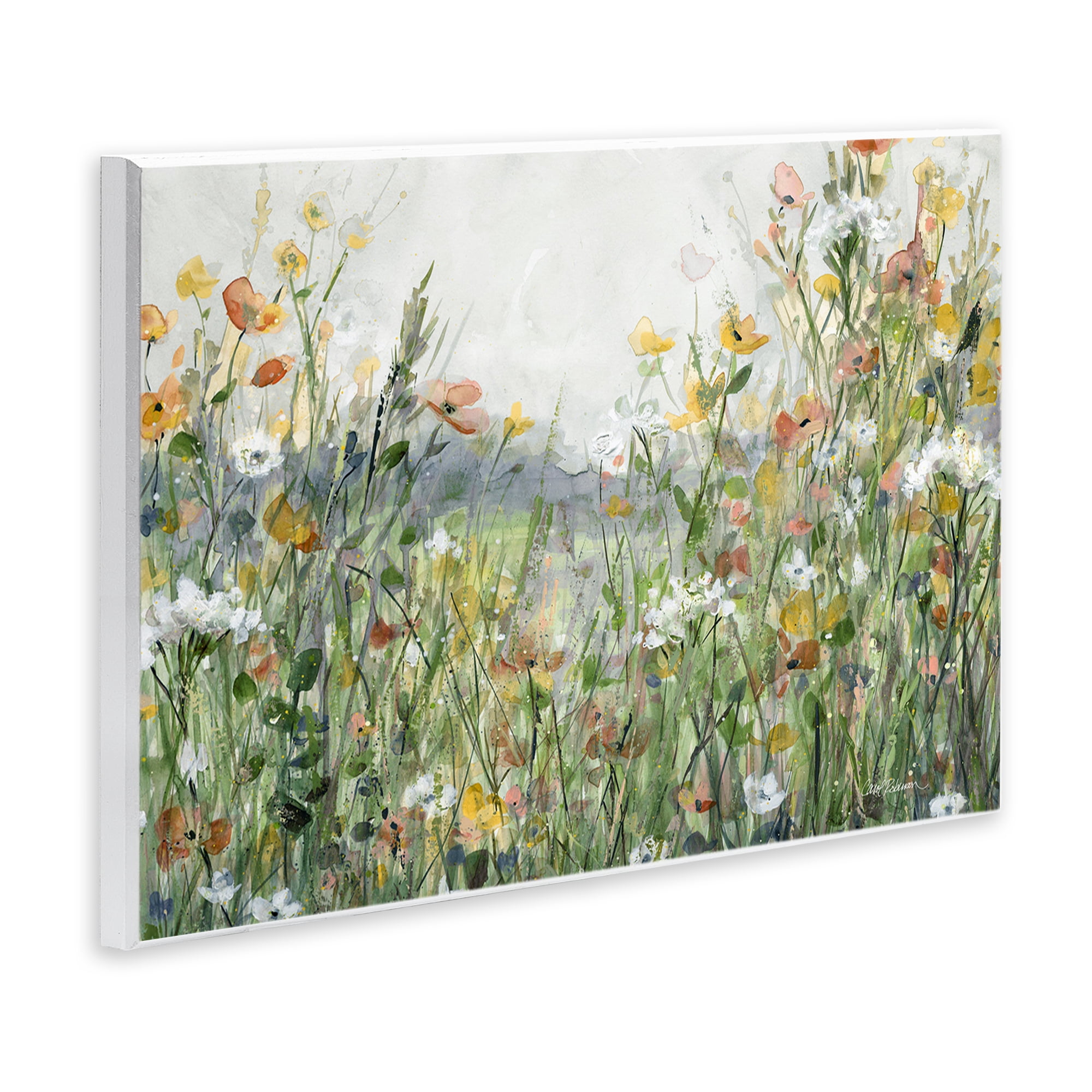 Stupell Industries Quiet Natural Meadow Landscape Painting Unframed Art Print Wall Art, 15 x 10