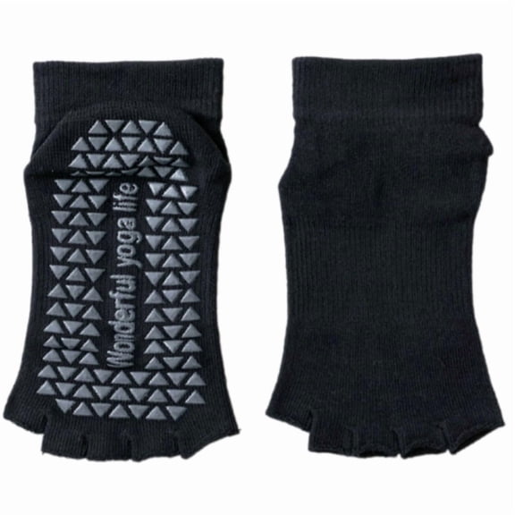 Antiskid Toe Separator Gym Socks Cotton Lightweight Design Secures Fit Yoga Pilates Open Toe Ankle Socks for Women
