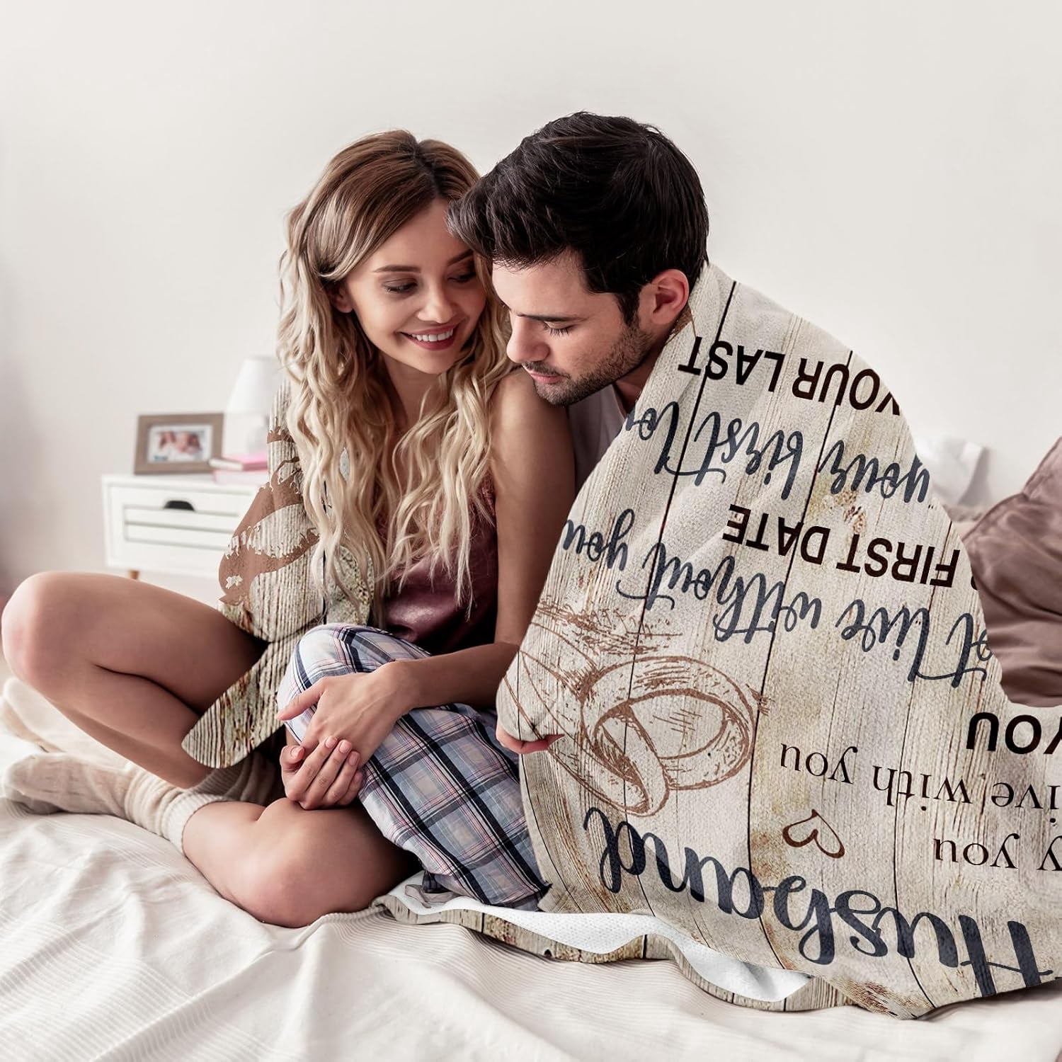 Husband Gifts from Wife, Gifts for Husband, Anniversary Wedding Gifts for Husband, Husband Birthday Gift Ideas, Gifts for Him, to My Husband Gifts/Presents Blanket 60"x50"