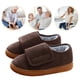 thumbnail image 5 of Pantuflas Con Pies Hinchados Piel Pana para Hombre Y Mujer Forrada Diabéticos, 5 of 9