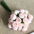 thumbnail image 3 of D-GROEE 1 Bouquet Fake Camellia Flower Arrangement Bouquet, 27 Heads Artificial Flower for Centerpieces, Suitable for Wedding Centerpiece Flower for Parties Valentine's Day Home Décor, 3 of 7