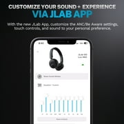 JLab GO Lux ANCHeadphones, On Ear, 70+ Hour Bluetooth Playtime, Mauve