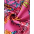thumbnail image 6 of DARING DIVA Women's Hawaiian Shirt with Shorts Pajamas Set S Rose Red, 6 of 6