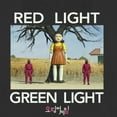thumbnail image 2 of Women's Squid Game Red Light Green Light Scene Graphic Tee Black Medium, 2 of 4