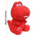 thumbnail image 3 of Plush Dinosaur Stuffed Animal, 11. Inches Soft Blue Dinosaur Plush Pillow Cute Toys Anime Dinosaur Dolls for Party Decoration Home Decor Birthday Gifts Christmas Gifts,Red, 3 of 5