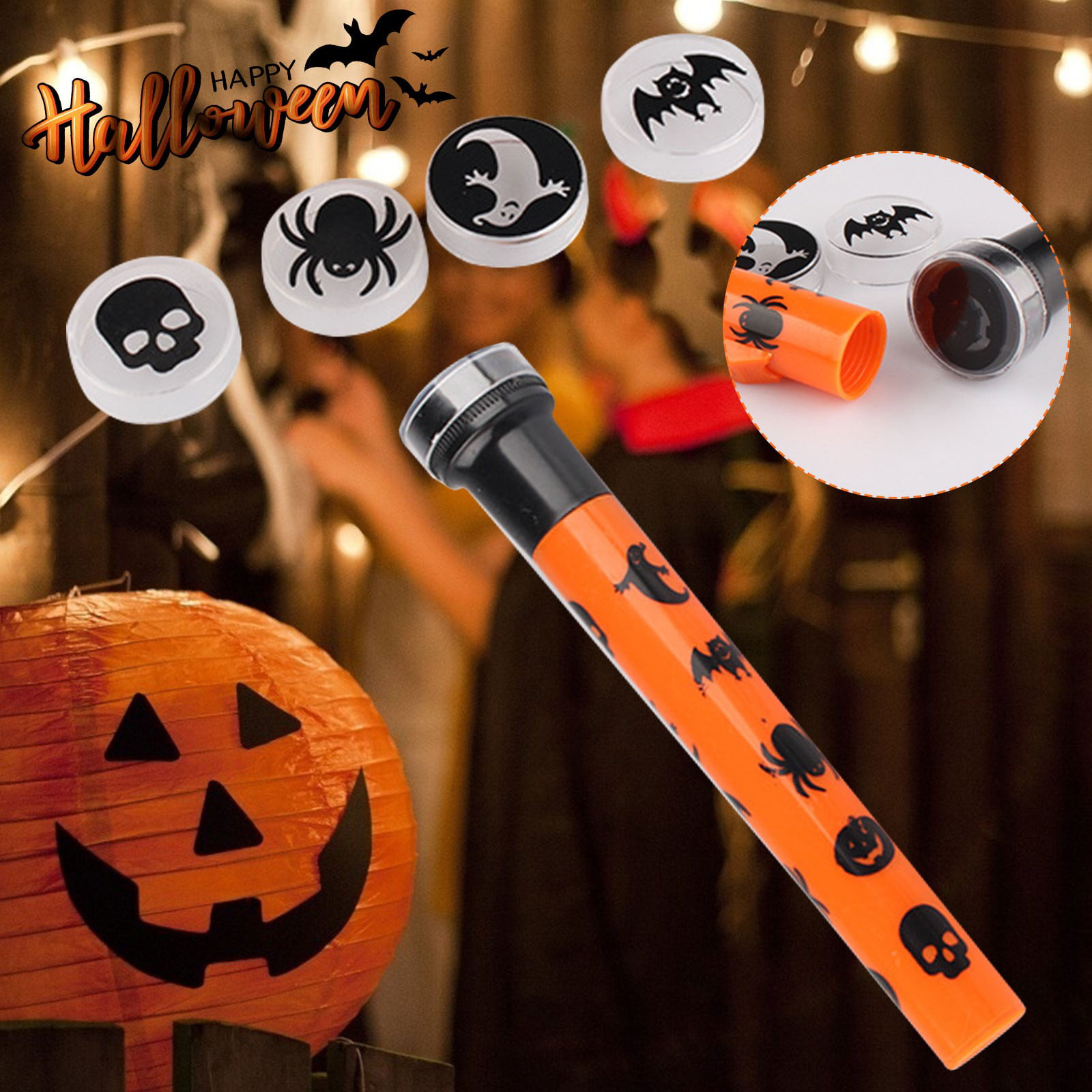 Halloween Hand Held Torch Light by premier choice of 4 assorted trick or treat 