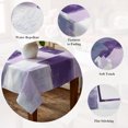 thumbnail image 5 of Purple Grey White Table Cloth Waterproof Tablecloths, Abstract Modern Oil Painting Geometric Tablecloth Dining Table Cover for Kitchen Party Tabletop Outdoor, Rectangle Tablecloth 60x84 Inch, 5 of 9