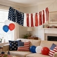 thumbnail image 2 of YYV Gifts Red White And Blue Cascade Streamer Long Plastic Ribbon Party Garland For Porch Ceiling And Photo Backdrop Weather-Resistant Patriotic Decoration For Independence Day Celebrations, 2 of 7