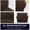 thumbnail image 3 of Easy-Going Super Stretch Sofa Slipcover Non Slip Couch Cover, Chair Size, Chocolate, 3 of 7