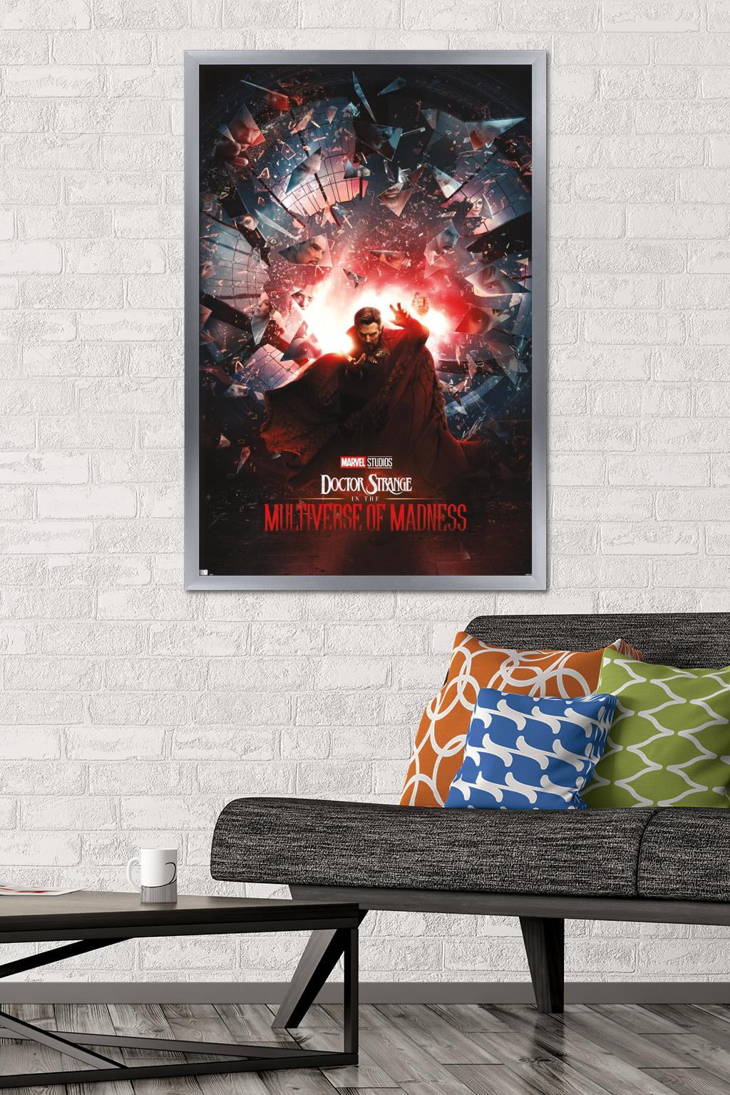 Marvel Doctor Strange in the Multiverse of Madness - Official One Sheet Wall Poster, 22.375" x 34" Framed