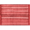thumbnail image 1 of Ahgly Company Machine Washable Indoor Rectangle Abstract Red Modern Area Rugs, 7' x 9', 1 of 4