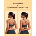 thumbnail image 5 of CRZ YOGA Butterluxe V-Neck Sports Bras for Women Padded Yoga Top, 5 of 6