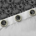 thumbnail image 4 of Feelyou Moth Butterfly Black Out Curtains, Grey Damask Curtains Pack of 2 (42x63 Each), 4 of 6