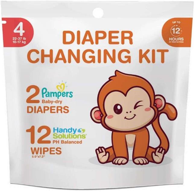 DollarDays 2390199 Diaper Changing Kits - Size 4 - Pack of 32