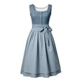 thumbnail image 6 of Women's French Country Sleeveless Dress with Apron for Garden Party and Festivals, 6 of 6