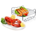 thumbnail image 5 of 6.3inch Air Fryer Accessories-Air Fryer Rack,Multi-purpose Double Layer Rack with Skewer, Compatible Air Fryer Accessories Multi-purpose Rack Fits Most 6.3inch (Round), 5 of 5
