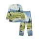 thumbnail image 1 of Balery Pasture Cow Pijama para Hombre de Dos Piezas con Manga Larga, Conjunto de Dormir y Descanso Suave con Bolsillos-XX-Large, 1 of 7