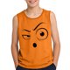 thumbnail image 2 of Camisolas de cuello redondo para niños pequeños y niños a la moda, lindas camisetas con estampado degradado, parte inferior suave sin mangas, camisetas para niñas, 2 of 6