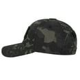 thumbnail image 3 of Toptie Tactical Hat Constructed Operator Baseball Cap Trucker with Loop Patches-Black Camo, 3 of 8