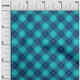 thumbnail image 1 of oneOone Polyester Lycra Fabric Tartan Check Printed Fabric 1 Yard 56 Inch Wide, 1 of 4