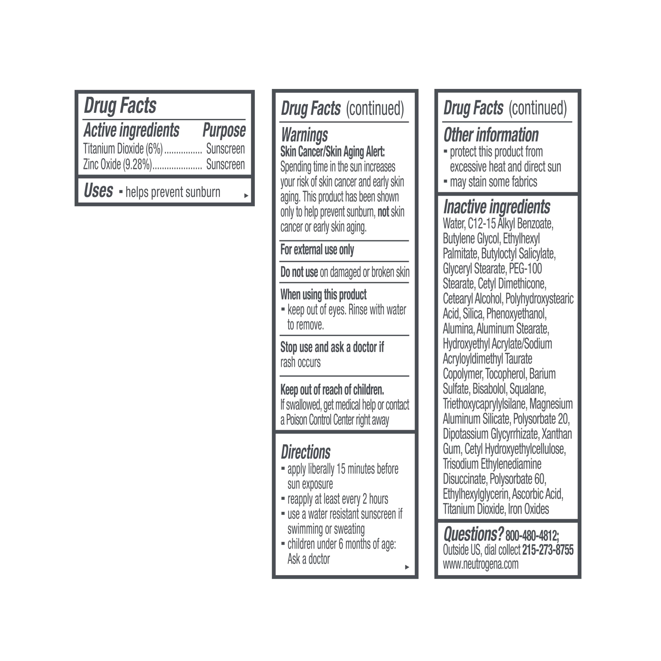 (2 pack) Neutrogena Radiant Tinted Face Moisturizer, Sheer Fair 20, 1.1 fl. oz