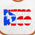 thumbnail image 4 of Inktastic Puerto Rico Flag in Text Boys or Girls Baby Bib, 4 of 4