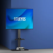 FITUEYES Swivel Floor TV Stand with Mount for 50 55 60 65 70 75 80 inch, Large TV Stand for Flat Panel LED LCD Plasma Screens, up to 80 inches