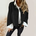 thumbnail image 2 of Veste Cardigan Décontractée à Manches Longues pour Femmes Automne Hiver Coupe Ample Bouton devant Couleur Unie Confortable Douce Tricotée, 2 of 5