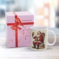 thumbnail image 4 of Christmas Coffee Mug - Christmas Santa Claus Mug - 330 ml / 11 oz White Ceramic Cup - Tea Cup for Xmas Party, 4 of 8