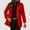 Red Coats for Winter, variant on XPMWRP Women's Button Suit Blazer Dressy Casual Notch Collar Long Sleeve Solid Color Jacket Work Office Suit Fall Winter Coats Red M