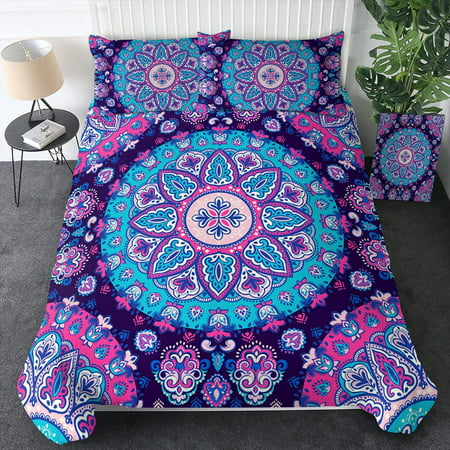 Mandala Paisley Duvet Cover Full Size, How Do You Put On A Duvet Cover With Ties