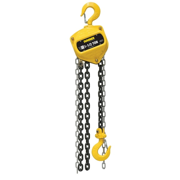 Sumner Cb150C20 1 1/2 Ton Chain Hoist 20 Ft.