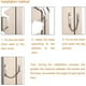 thumbnail image 4 of Cadena de seguridad para puerta, cerradura de cadena, cadena de puerta de fundición de acero inoxidable, cadena de seguridad frontal para puerta, protección contra rayones con tornillos, herrajes, 4 of 7