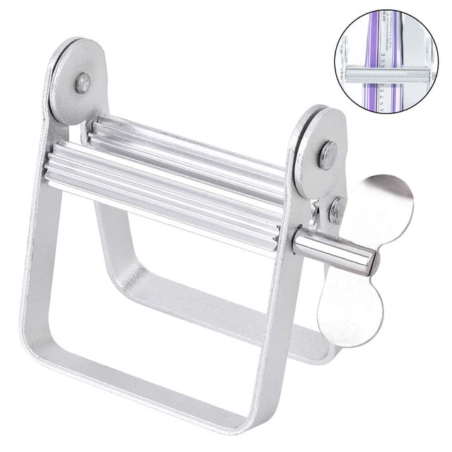Toothpaste Squeezer, Metal Toothpaste Tube Squeezer Paint Tube Wringer for Artist, Hair Salon, Painter…