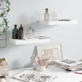 thumbnail image 2 of Estantes Flotantes de Pared Casafoyer en MDF Blanco Brillante 2 piezas, 2 of 5