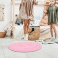 thumbnail image 3 of Blue Round Jump Rope Mat with TPE Cushion for Fitness Use Non-slip Gym Mat 35.4 inches, 3 of 8