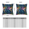 thumbnail image 2 of Pofeuu Undersea Animals Print Double-sided plush pillowcase Square Throw Pillow Covers Pillows Cover for Living Room Bedroom Sofa Couch Cushion Cover（No pillow core）-22"x22", 2 of 7