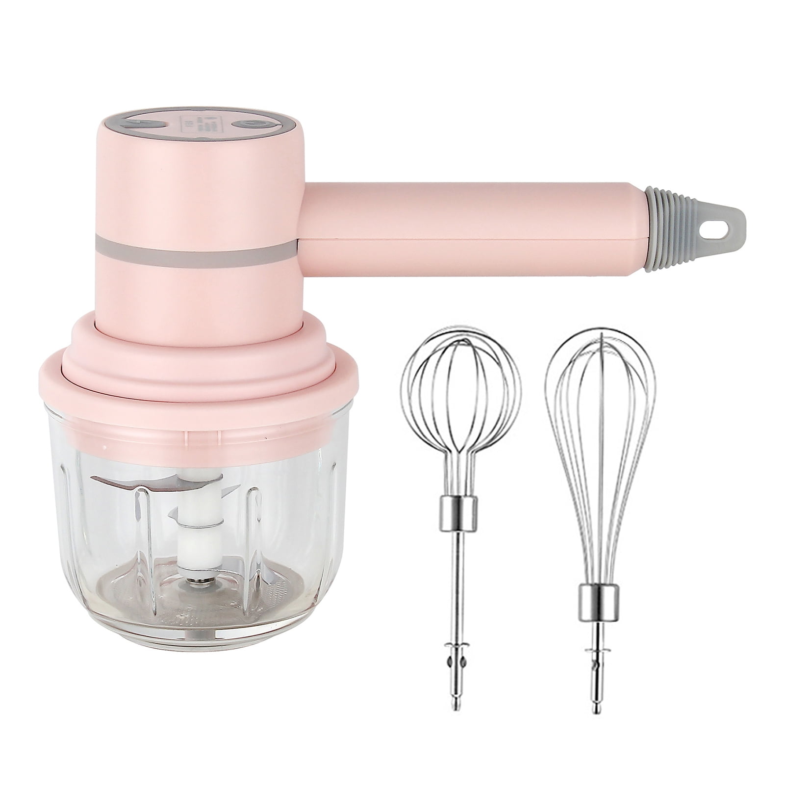 Portable Electric Cordless Handheld Mixer, 3-speed Adjustable Lightweight  Usb Rechargeable Hand Mixer Stainless Steel Egg Whisk (pink)