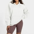 thumbnail image 4 of Futezty Women Oversized Hoodies Fleece Hooded Sweatshirts Comfy Casual Pullover Fall Winter Outfits Long Sleeve Tops, 4 of 5