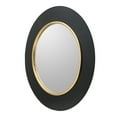 thumbnail image 2 of A&B Home Round LED Wall Mirror with Gold Trim - 32" - Black, Gold Finish, 2 of 6