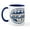 White/Navy Inside, variant on CafePress - Chicago Oval Mug - 11 oz Ceramic Mug - Novelty Coffee Tea Cup
