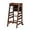 Antique Brown, variant on ZOPan Bamboo Adjustable Height Kitchen Step Stool, Learning Tower & Helper Stool for Bathroom, Kitchen Counter - Designed Growth and Independenc, Gray