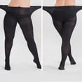 thumbnail image 4 of Femmes Solide Sexy Élastique Respirant Entrejambe Plus Size Bas Chaussettes, 4 of 4