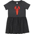 thumbnail image 3 of Inktastic Lobster Cute Ocean Creature Girls Toddler Dress, 3 of 5