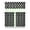 wave point25, variant on 3 PCS Black and White Polka Dot Kitchen Curtains Set with Valance - Semi-Sheer Tier & Caf Curtains for Windows, 54x18 & 27.5x36 Inch, Rod Pocket Farmhouse Window Treatment Panels